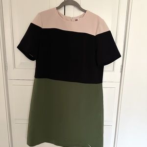 Ted Baker London Colorblock Shift Short Sleeve Dress, Size 3